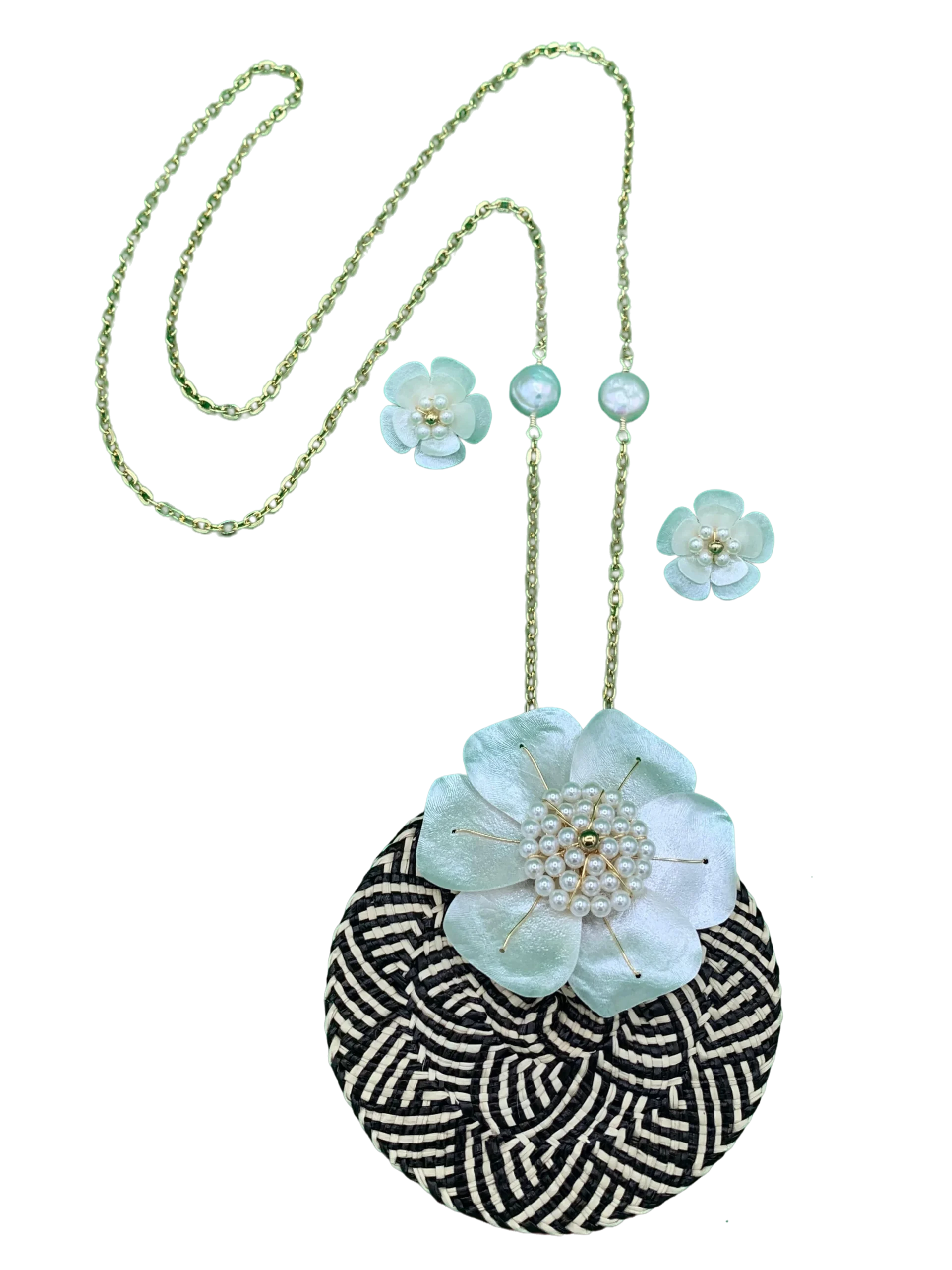 Juego de collar  y aretes